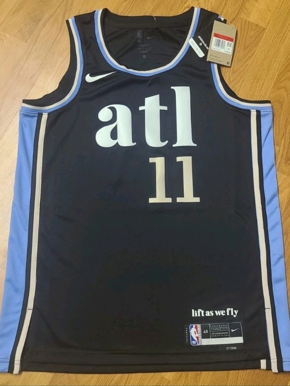 Nike Trae Young #11 Atlanta Hawks Peachtree City Edition Jersey Men Sz L 48 NWT